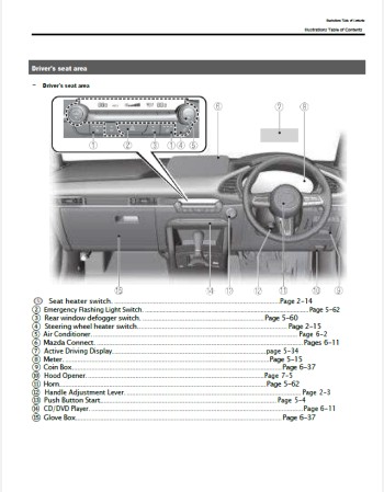 mazda 3 fastback 2020-2021 owners manual in english